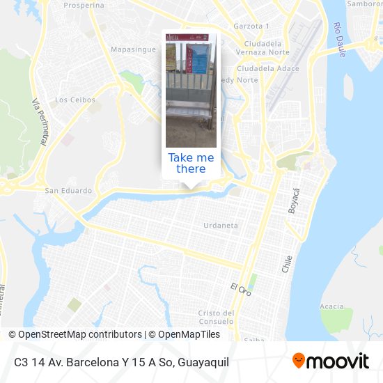 C3 14 Av. Barcelona  Y 15 A So map