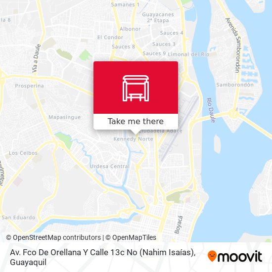Mapa de Av. Fco De Orellana  Y  Calle 13c No (Nahim Isaías)