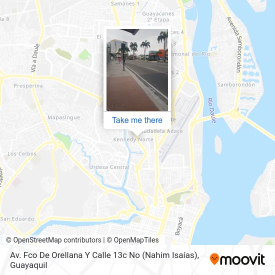 Mapa de Av. Fco De Orellana  Y  Calle 13c No (Nahim Isaías)