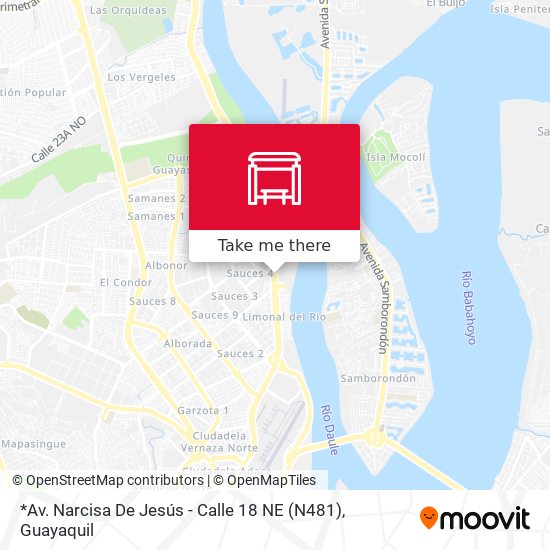 Mapa de *Av. Narcisa De Jesús - Calle 18 NE (N481)