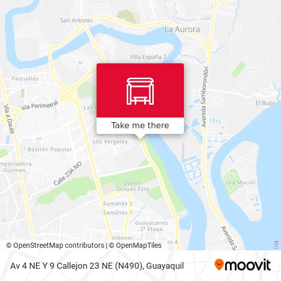 Av 4 NE Y 9 Callejon 23 NE (N490) map