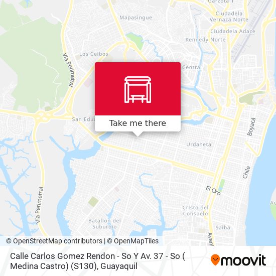 Mapa de Calle Carlos Gomez Rendon - So  Y  Av.  37 - So ( Medina Castro) (S130)