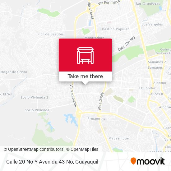 Calle 20 No Y Avenida 43 No map