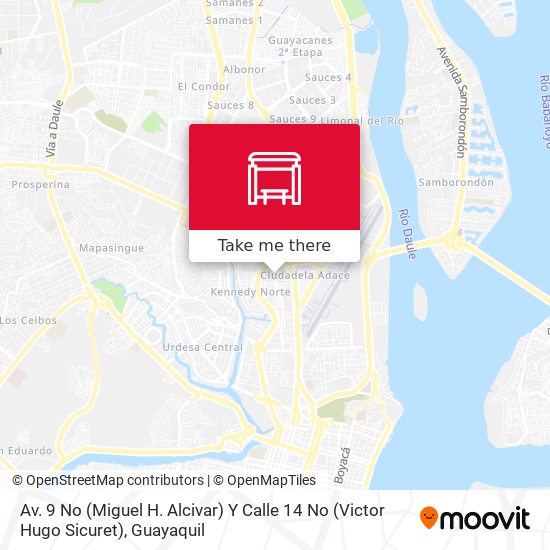 Av. 9 No (Miguel H. Alcivar) Y Calle 14 No (Victor Hugo Sicuret) map