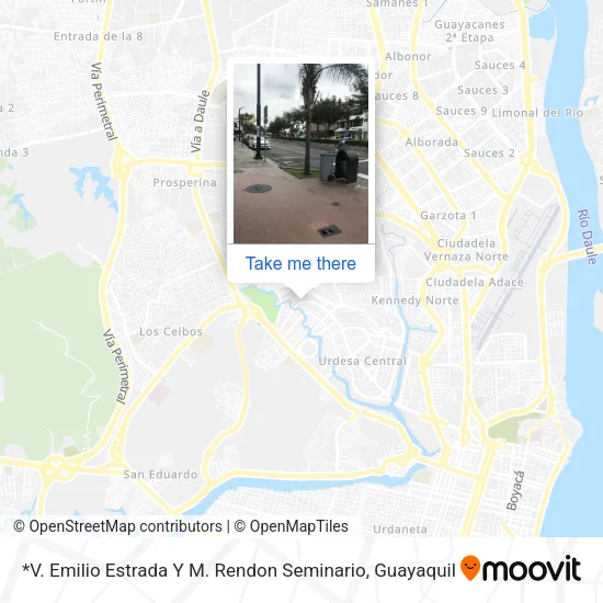 *V. Emilio Estrada Y M. Rendon Seminario map