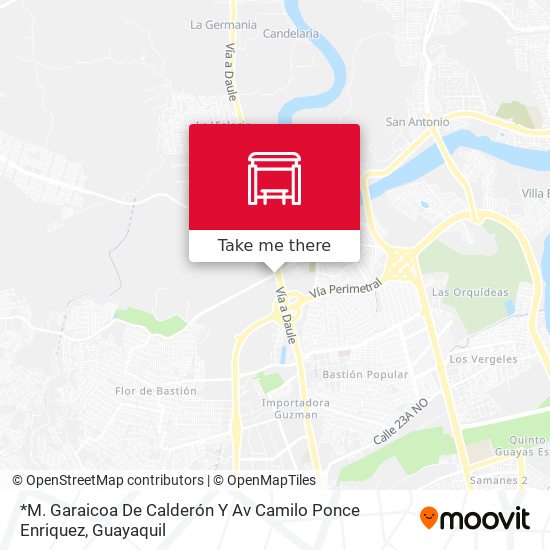 *M. Garaicoa De Calderón Y Av Camilo Ponce Enriquez map