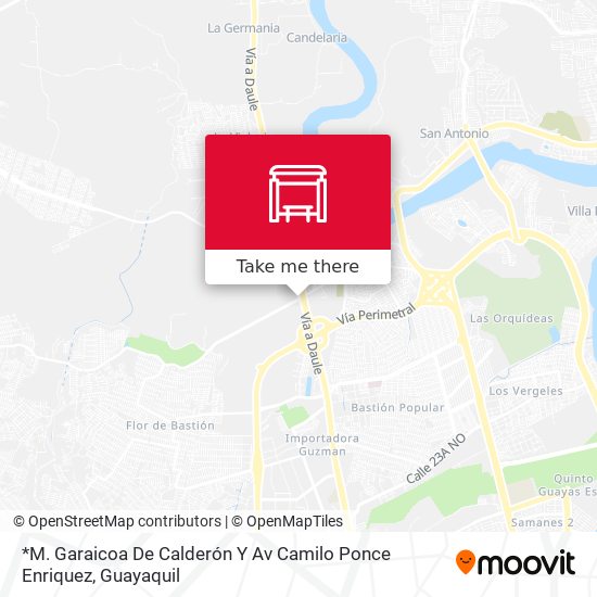 *M. Garaicoa De Calderón Y Av Camilo Ponce Enriquez map
