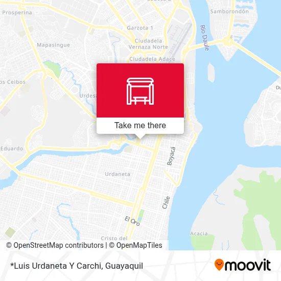 Mapa de *Luis Urdaneta Y Carchi
