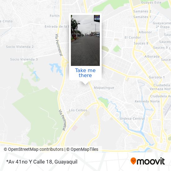 Mapa de *Av 41no Y Calle 18