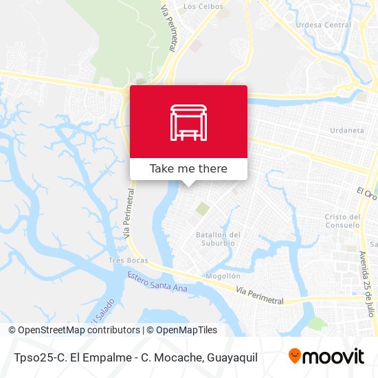 Tpso25-C. El Empalme - C. Mocache map