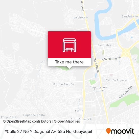 *Calle 27 No Y Diagonal Av. 58a No map