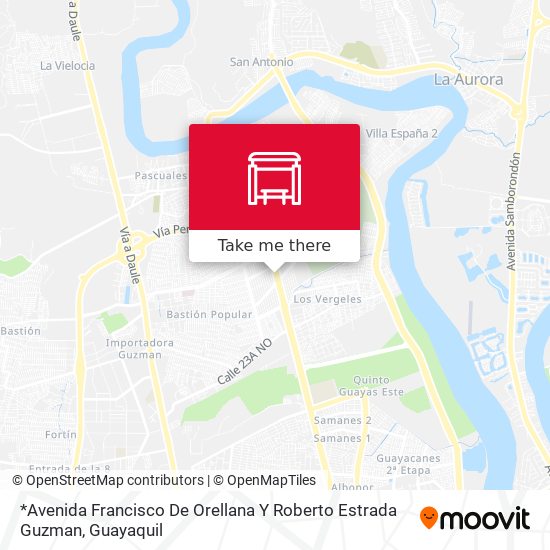 *Avenida Francisco De Orellana Y Roberto Estrada Guzman map