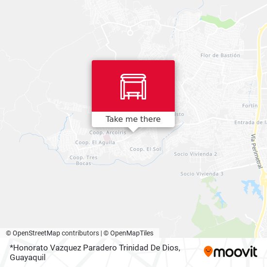 Mapa de *Honorato Vazquez Paradero Trinidad De Dios