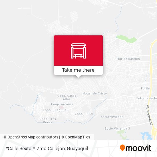 Mapa de *Calle Sexta Y 7mo Callejon
