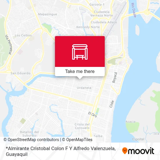 Mapa de *Almirante Cristobal Colon F Y Alfredo Valenzuela