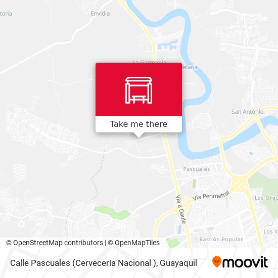 Calle Pascuales (Cervecería Nacional ) map