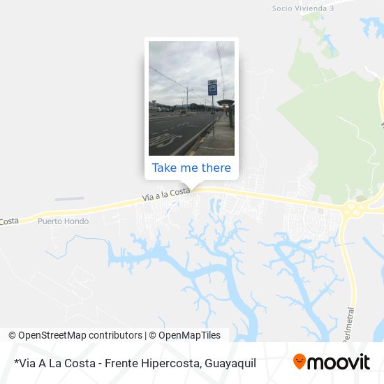 *Via A La Costa - Frente Hipercosta map