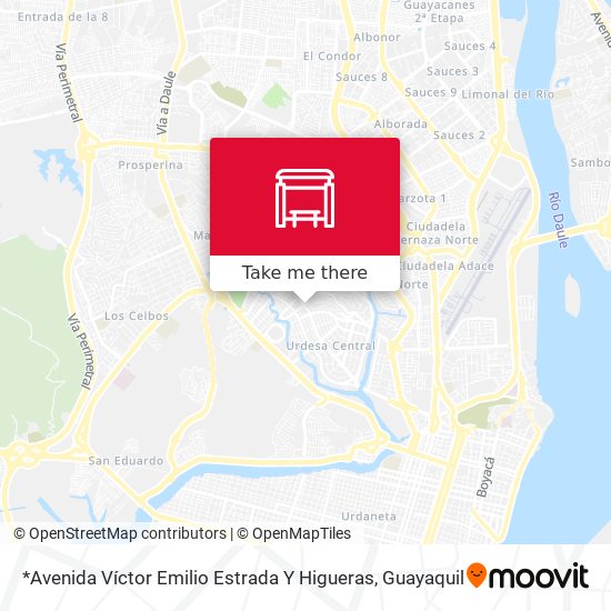 Mapa de *Avenida Víctor Emilio Estrada Y Higueras