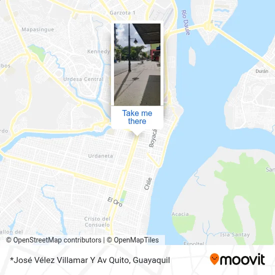 Mapa de *José Vélez Villamar Y Av Quito