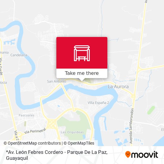 Mapa de *Av. León Febres Cordero - Parque De La Paz