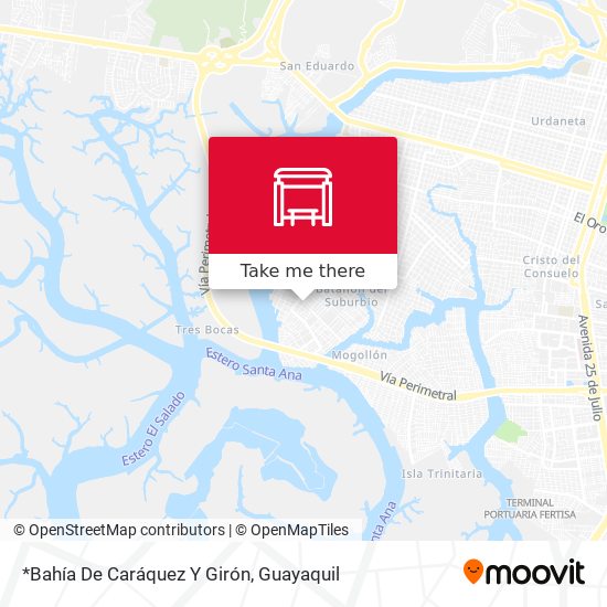 *Bahía De Caráquez Y Girón map