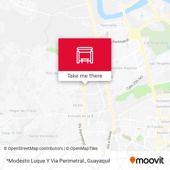 Mapa de *Modesto Luque Y Via Perimetral.