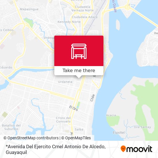 *Avenida Del Ejercito Crnel Antonio De Alcedo map