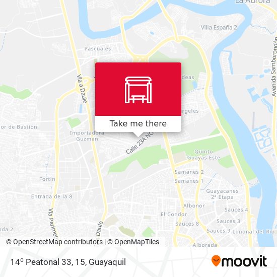 Mapa de 14⁰ Peatonal 33, 15