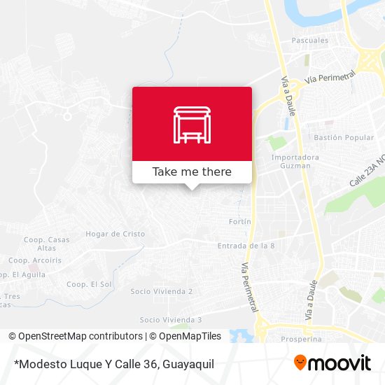 Mapa de *Modesto Luque Y Calle 36