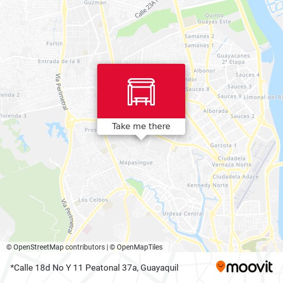 *Calle 18d No Y 11 Peatonal 37a map