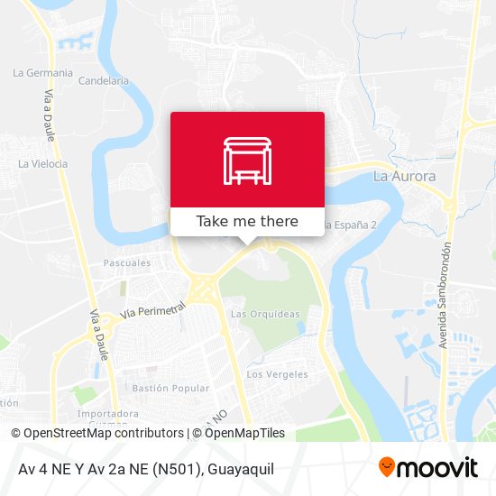 Mapa de Av 4 NE Y Av 2a NE (N501)