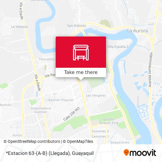 Mapa de *Estacion 63-(A-B) (Llegada)