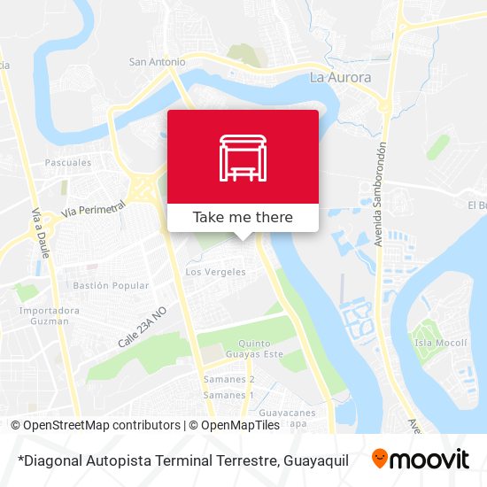 *Diagonal Autopista Terminal Terrestre map