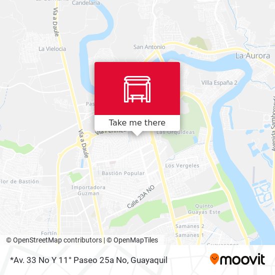 Mapa de *Av. 33 No Y 11° Paseo 25a No