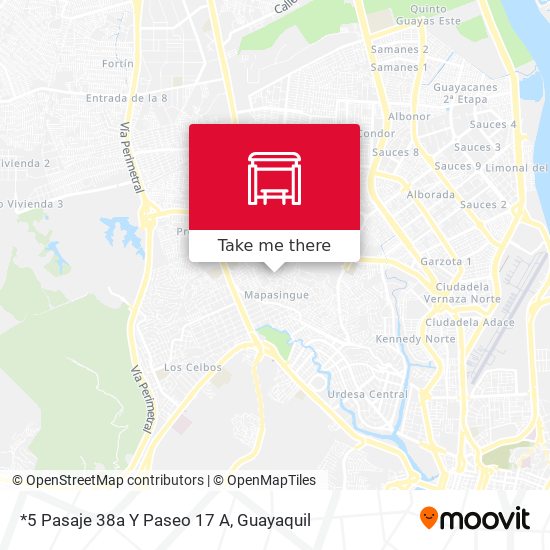 *5 Pasaje 38a Y Paseo 17 A map