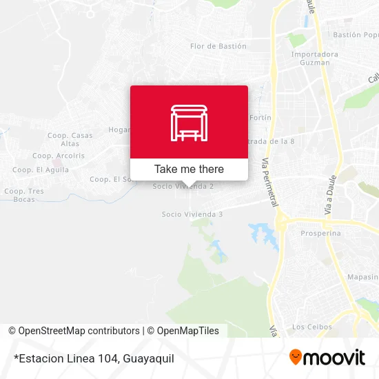 *Estacion Linea 104 map