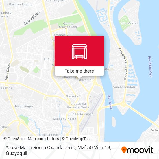 *José María Roura Oxandaberro, Mzf 50 Villa 19 map