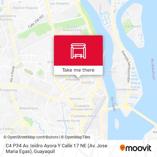 Mapa de C4 P34 Av. Isidro Ayora Y  Calle 17 NE (Av. Jose Maria Egas)