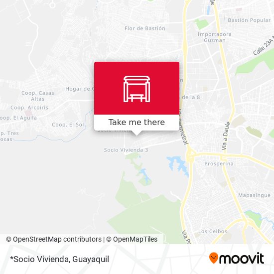Mapa de *Socio Vivienda