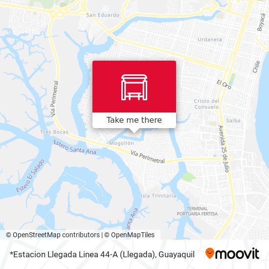 *Estacion Llegada Linea 44-A map