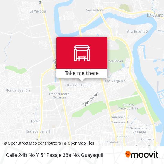 Mapa de Calle 24b No Y 5° Pasaje 38a No