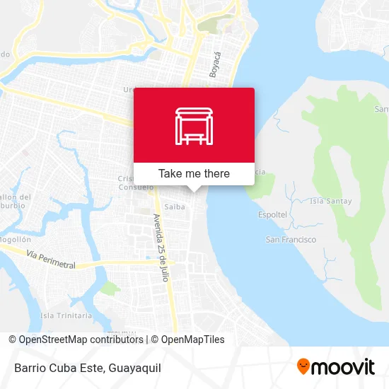 Mapa de Barrio Cuba Este