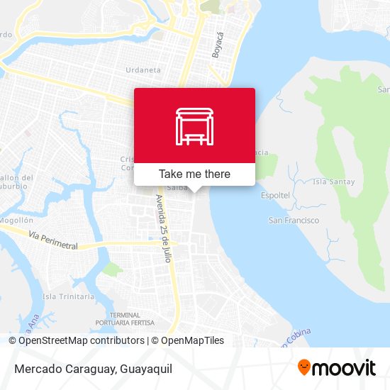 Mercado Caraguay map