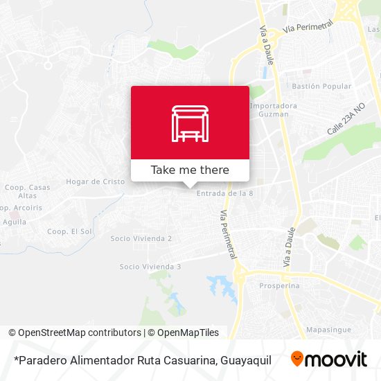*Paradero Alimentador Ruta Casuarina map