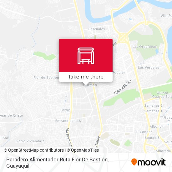 Paradero Alimentador Ruta Flor De Bastión map