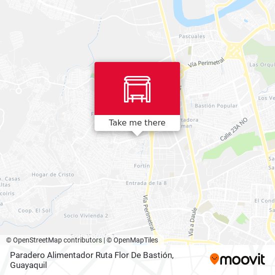 Paradero Alimentador Ruta Flor De Bastión map