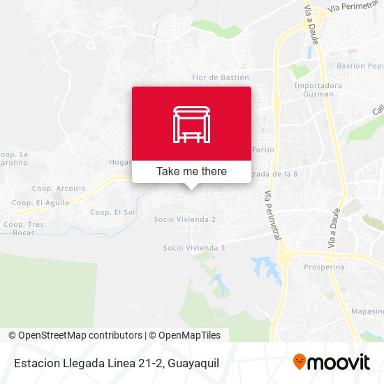 Estacion Llegada Linea 21-2 map