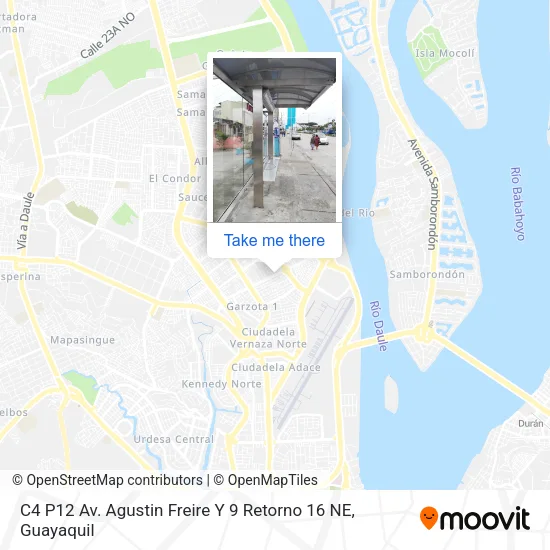 Mapa de C4 P12  Av. Agustin Freire Y  9 Retorno 16 NE