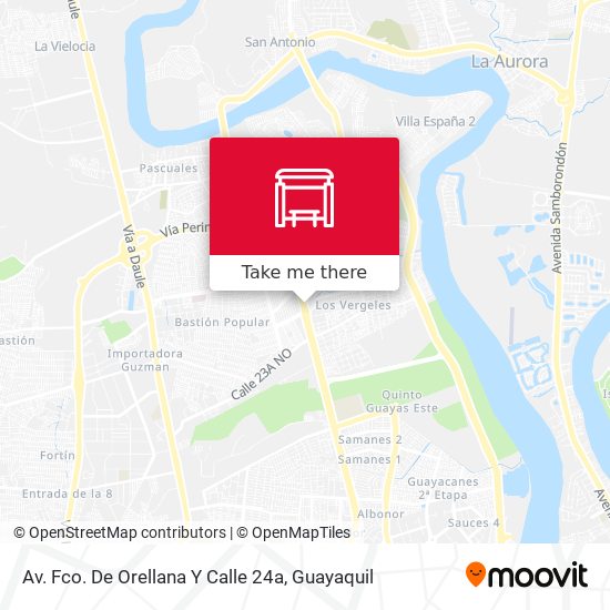 Mapa de Av. Fco. De Orellana  Y  Calle 24a