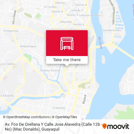 Mapa de Av. Fco De Orellana   Y Calle Jose Alavedra (Calle 12b -No)  (Mac Donalds)